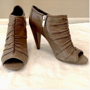 Vince Camuto open toe ankle booties